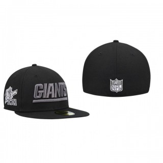 New York Giants Black Super Bowl Patch 59FIFTY Hat