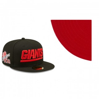 New York Giants Black Super Bowl XXI Red Undervisor 59FIFTY Hat