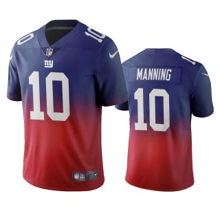 New York Giants Eli Manning Royal Color Crash Vapor Limited Jersey