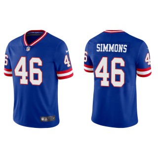 Isaiah Simmons Giants Royal Classic Vapor Limited Jersey