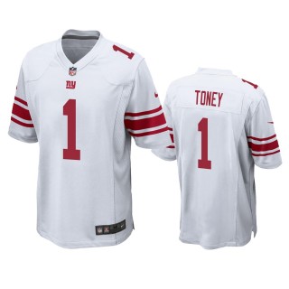 New York Giants Kadarius Toney White 2021 NFL Draft Game Jersey
