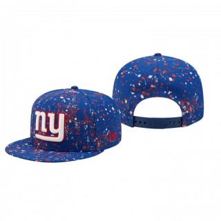 New York Giants Royal Splatter 9FIFTY Snapback Hat