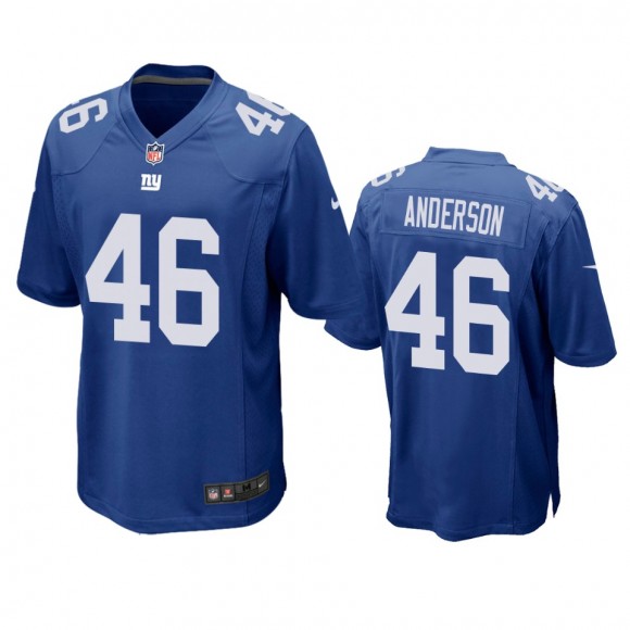 New York Giants Ryan Anderson Royal Game Jersey