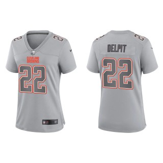 Grant Delpit Women's Cleveland Browns Gray Atmosphere Fashion Game Jersey