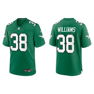 Greedy Williams Eagles Kelly Green Alternate Game Jersey