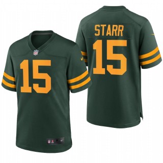 Packers Bart Starr Throwback Jersey Green Alternate Game