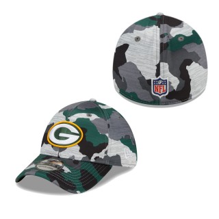 Men's Green Bay Packers Camo 2022 NFL Training Camp Official 39THIRTY Flex Hat