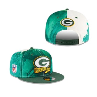Men's Green Bay Packers Green 2022 Sideline 9FIFTY Ink Dye Snapback Hat