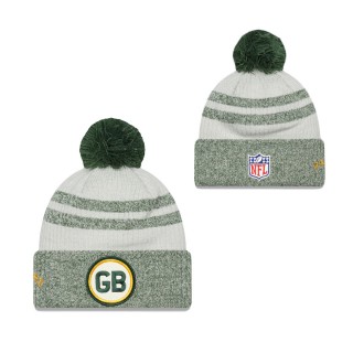 Men's Green Bay Packers Green 2022 Sideline Historic Cuffed Pom Knit Hat