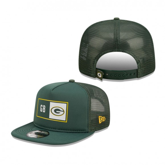 Men's Green Bay Packers New Era Green Balanced Trucker 9FIFTY Snapback Hat