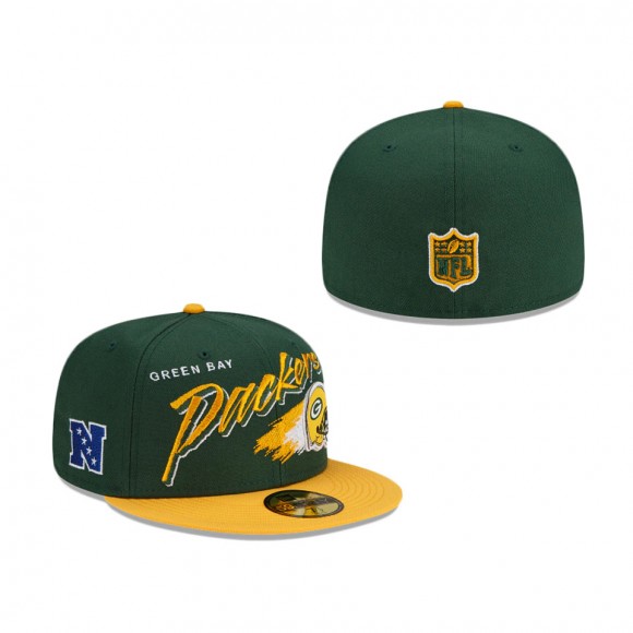 Green Bay Packers Helmet 59FIFTY Fitted Hat