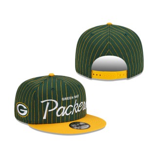 Green Bay Packers Pinstripe 9FIFTY Snapback Hat