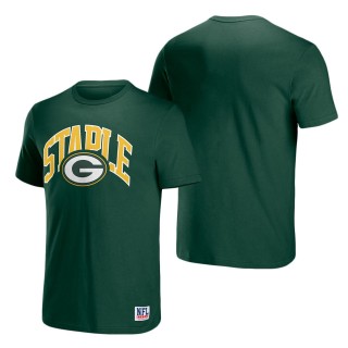 Men's Green Bay Packers NFL x Staple Hunter Green Logo Lockup T-Shirt