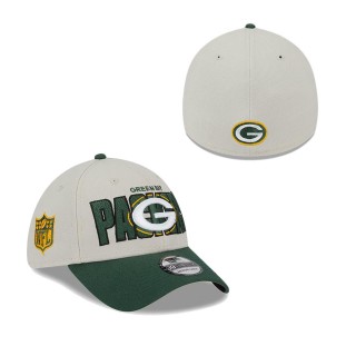 Men's Green Bay Packers Stone Green 2023 NFL Draft 39THIRTY Flex Hat