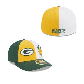 Green Bay Packers Yellow Green 2023 Sideline Low Profile 59FIFTY Fitted Hat