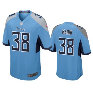 Tennessee Titans Greg Mabin Light Blue Game Jersey
