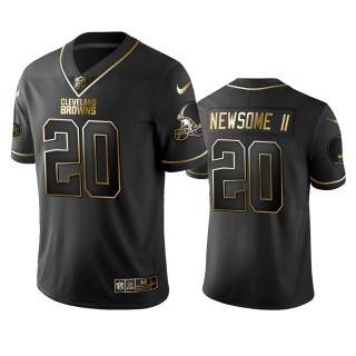 Greg Newsome II Browns Black Golden Edition Vapor Limited Jersey