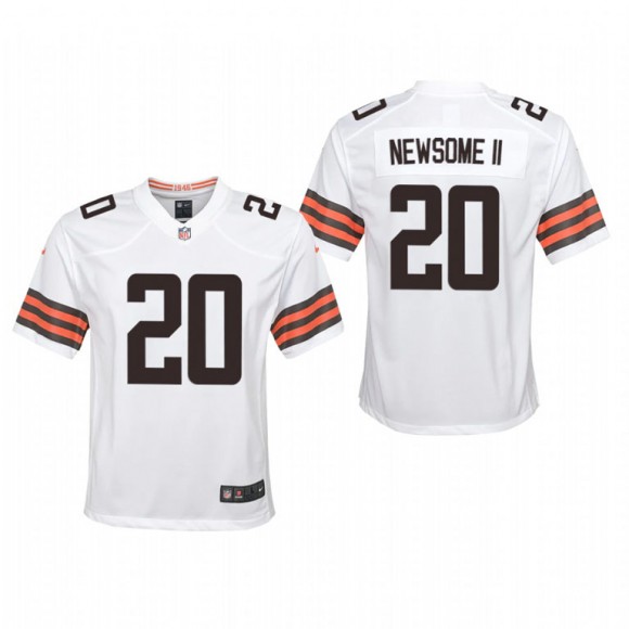 Youth Cleveland Browns Greg Newsome II Game Jersey - White