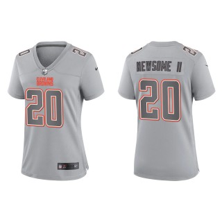 Greg Newsome II Women's Cleveland Browns Gray Atmosphere Fashion Game Jersey
