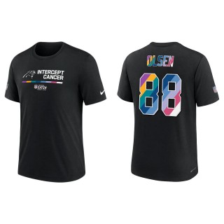 Greg Olsen Carolina Panthers Black 2022 NFL Crucial Catch Performance T-Shirt