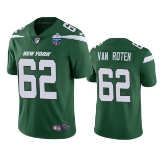 New York Jets Greg Van Roten Green 2021 London Games Patch Limited Jersey