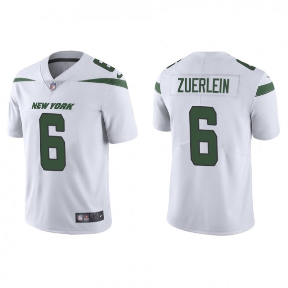 Men's New York Jets Greg Zuerlein White Vapor Limited Jersey