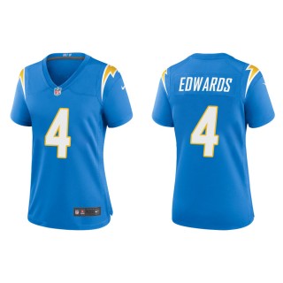 Women's Gus Edwards Chargers Powder Blue Game Jersey
