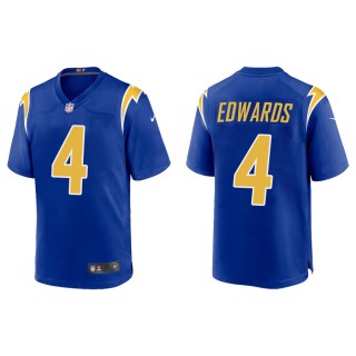 Men's Gus Edwards Chargers Royal Alternate Game Jersey