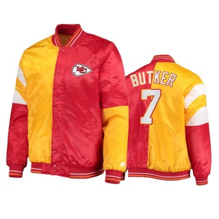Chiefs Harrison Butker Red Yellow Split Jacket