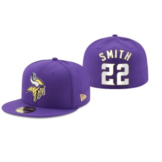 Minnesota Vikings Harrison Smith Purple Omaha 59FIFTY Fitted Hat
