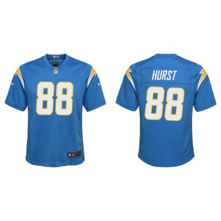 Youth Hayden Hurst Chargers Powder Blue Game Jersey