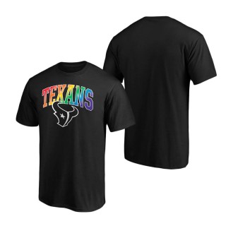 Men's Houston Texans NFL Pro Line by Fanatics Branded Black Pride Logo T-Shirt
