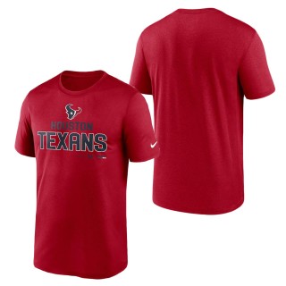 Houston Texans Red Legend Community T-Shirt