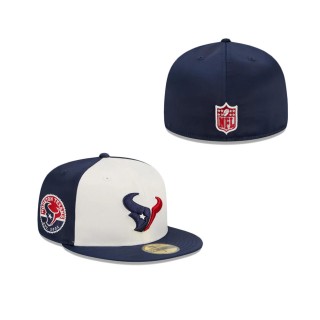 Houston Texans Throwback Satin Fitted Hat