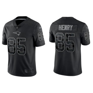 Hunter Henry New England Patriots Black Reflective Limited Jersey