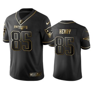 Hunter Henry Patriots Black Golden Edition Vapor Limited Jersey