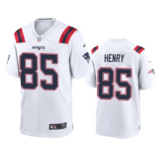 New England Patriots Hunter Henry White Game Jersey