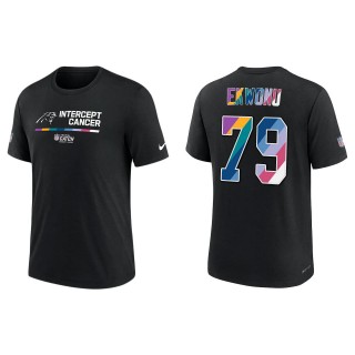 Ikem Ekwonu Carolina Panthers Black 2022 NFL Crucial Catch Performance T-Shirt