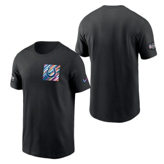 Indianapolis Colts Black 2023 NFL Crucial Catch Sideline Tri-Blend T-Shirt