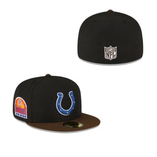 Indianapolis Colts Black Walnut 59FIFTY Fitted Hat
