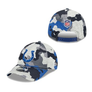 Men's Indianapolis Colts Camo 2022 NFL Training Camp Official 9FORTY Adjustable Hat
