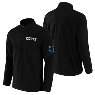 Men's Indianapolis Colts NFL x Darius Rucker Collection by Fanatics Black Polar Fleece Quarter-Zip Jacket