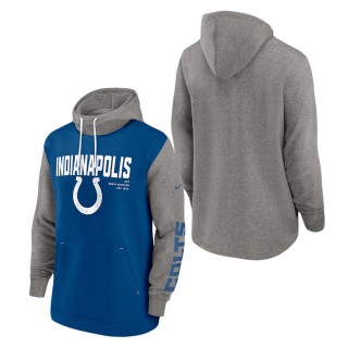 Indianapolis Colts Nike Royal Fashion Color Block Pullover Hoodie