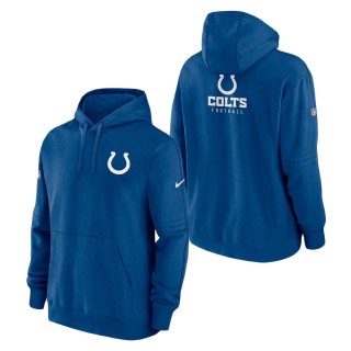 Indianapolis Colts Nike Royal Sideline Club Fleece Pullover Hoodie