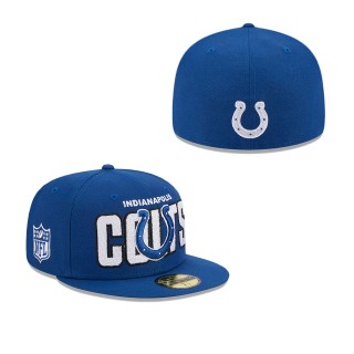 Men's Indianapolis Colts Royal 2023 NFL Draft 59FIFTY Fitted Hat