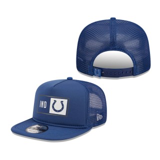 Men's Indianapolis Colts New Era Royal Balanced Trucker 9FIFTY Snapback Hat