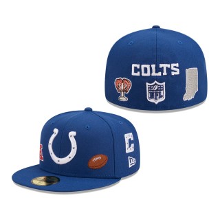 Men's Indianapolis Colts New Era Royal Team Local 59FIFTY Fitted Hat