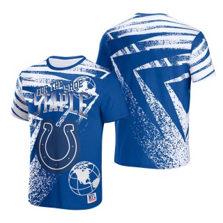 Men's Indianapolis Colts NFL x Staple Blue All Over Print T-Shirt