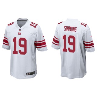 Isaiah Simmons New York Giants White Game Jersey