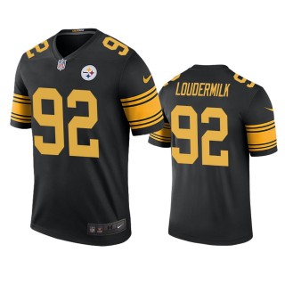 Pittsburgh Steelers Isaiahh Loudermilk Black Color Rush Legend Jersey